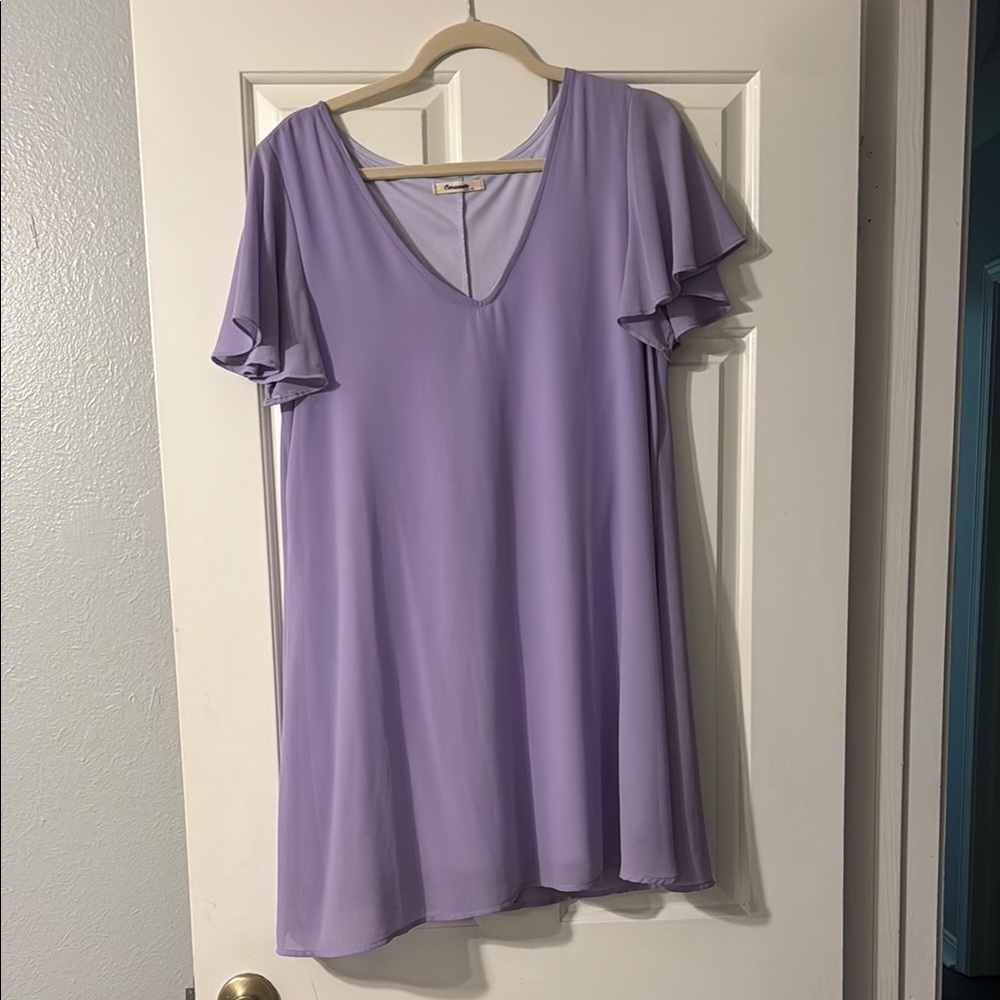 Elegant Lavender Women's Dress
